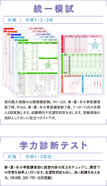 統一模試・学力診断テスト